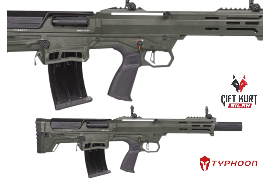 Typhoon 12 Bullpup Şarjörlü Yarı Otomatik Yeşil Av Tüfeği 